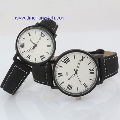 Leather strap watch lover watch with Roman numerals Leather strap watch lover watch with Roman numerals
