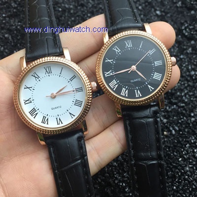 Fashion lover watch with Roman numerals and pu strap Fashion lover watch with Roman numerals and pu strap