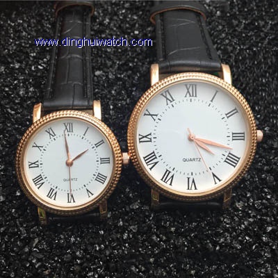 Fashion lover watch with Roman numerals and pu strap Fashion lover watch with Roman numerals and pu strap