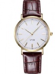 Leather watch fashion alloy quartz watch