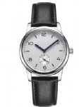 Leather watch with PU strap