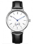 Leather watch with PU strap