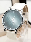 Leather watch fashion alloy quartz watch