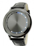 Leather watch with PU strap
