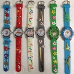Fashion kids watch silicone strap watch