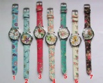 Fashion alloy kids watch leather strap watch
