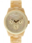 Fashion ceramic watch with three imitation eyes
