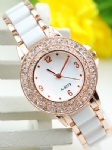 Fashion ceramic watch with stone