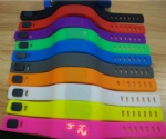 Fashion digital watch with silicone strap
