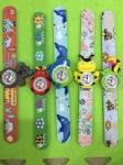 Fashion slap watch with silicone strap