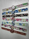 Fashion slap watch with colorful silicone strap