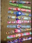 Fashion slap watch colorful silicone strap watch