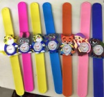 Fashion slap watch with silicone strap