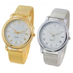 Steel mesh strap alloy case watch