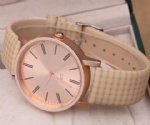 Leather watch