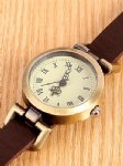 Alloy watch with gunmetal case and Roman numerals