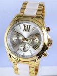 Alloy case and strap with ceramic and 3 eyes on dial