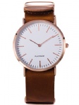 Fashion alloy watch with PU strap hot selling