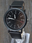 Fashion alloy watch with PU strap